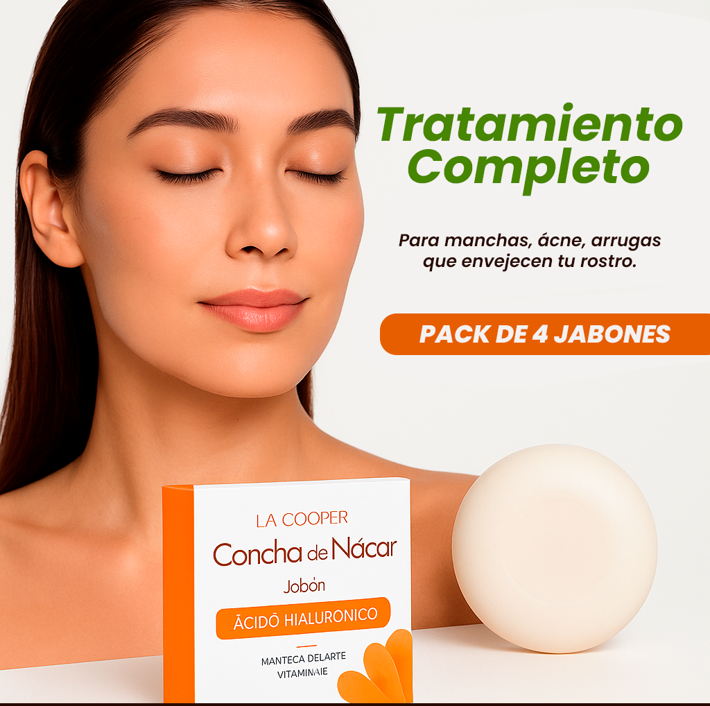 JABON DE CONCHA DE NACAR x4 - RESULTADOS COMPROBADOS